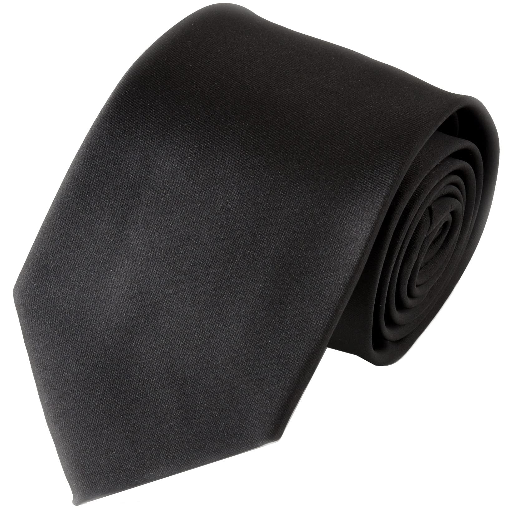 [ao-LABEL] Brand Necktie, Black Necktie, Formal Occasions (FuneralWakeMemorial Service), Plain Black