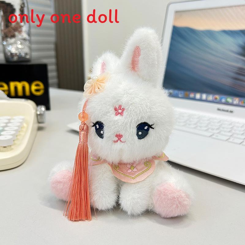 

Plush Rabbit Keychain Toy With Short Plush Material For Kids And Backpack Decor