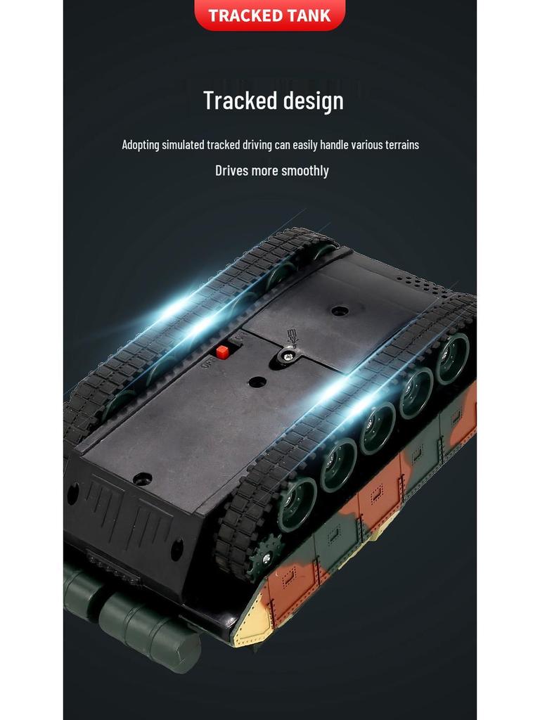 Rechargeable Off-Road RC Armored Tank Toy for Kids