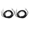 2PCS PC 3.5mm to Dual 3.5mm Earphone Cable 6.6FT OFC 3.5mm to Dual 3.5mm Jack Sound Cable for MMX100