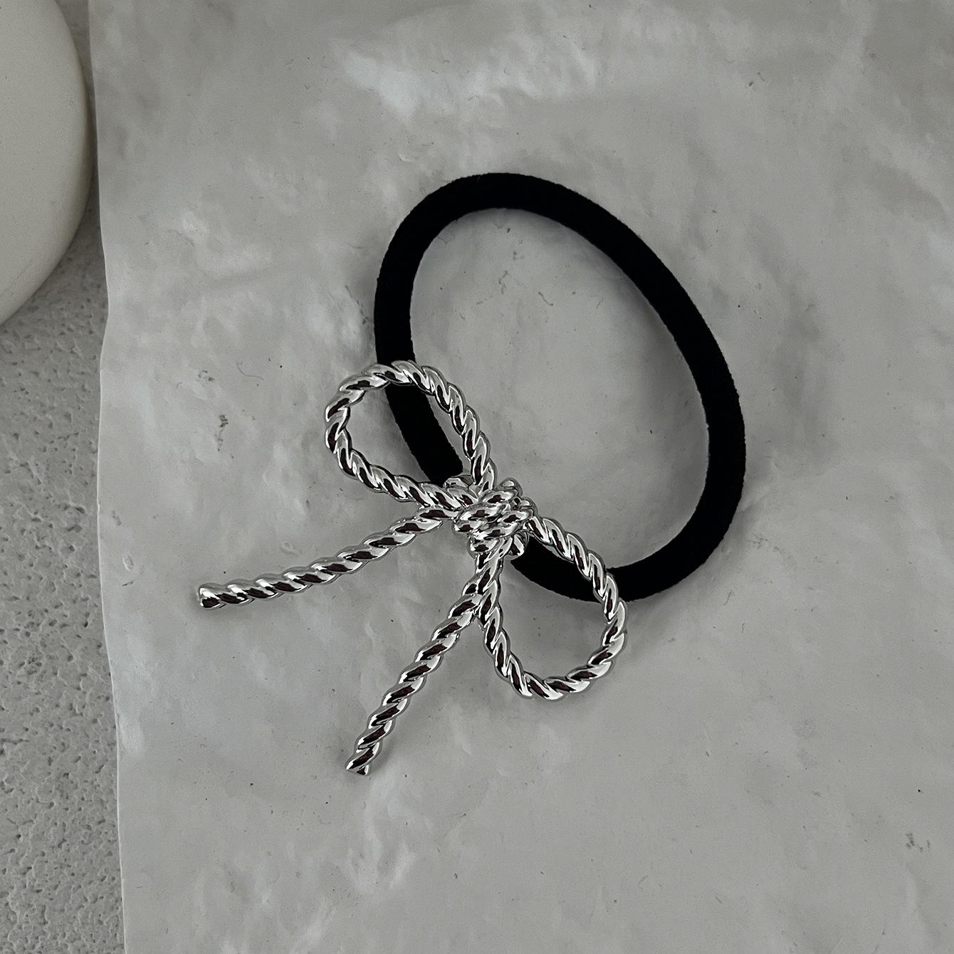 

Популярные аксессуары для волос плетеные волосы металлический головной убор бант молоток конский хвост волосы веревка комбинация