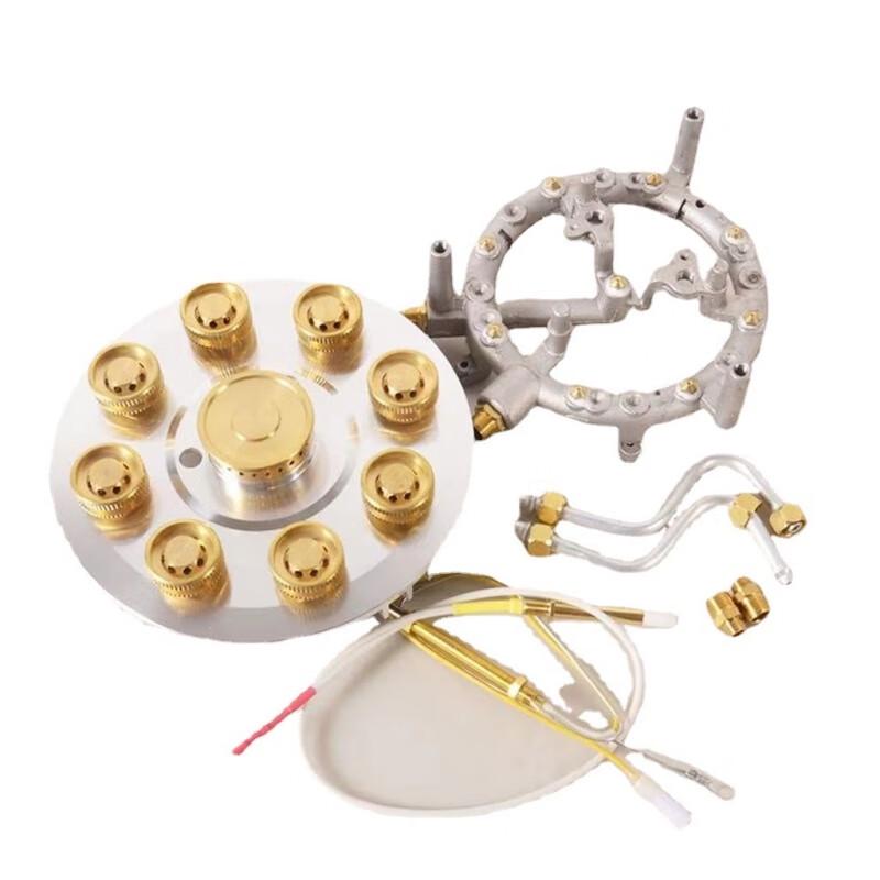 Baishengnu 9-Head High-Power Universal Built-in Gas Stove Burner Set