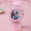 Colorful Luminous Cartoon Ice Snow Unisex Children's Watch with Soft Silicone Strap and Night Light