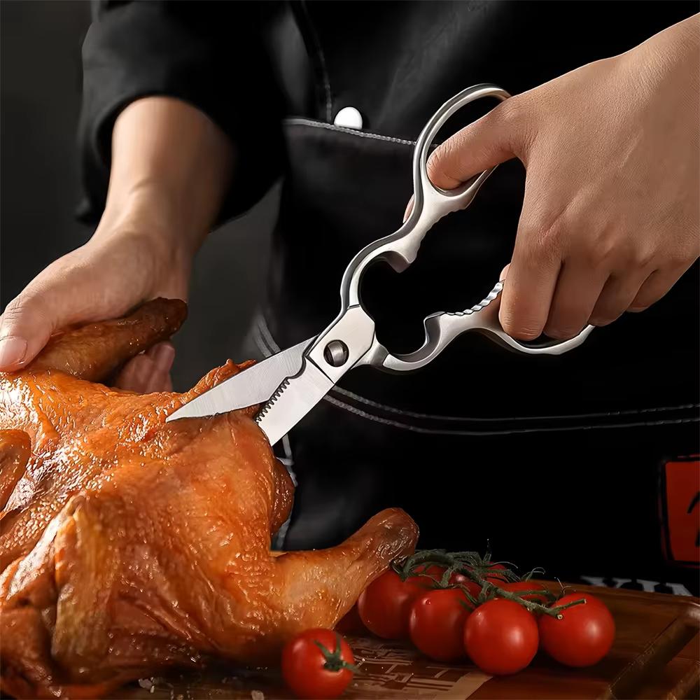 Gourd Shape BBQ Scissor Removable Chicken Bone Scissor Food Scissor Kitchen Scissor Fish