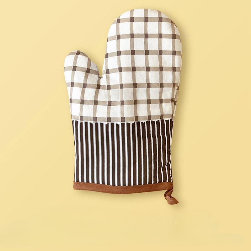 

1PC New Pastoral Style Thickened Plaid Microwave Oven Insulation Gloves Microwave Oven Gloves Hot Gloves Kitchenware белый