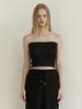 Kinder Baby Lace Frill Tube Top - Black