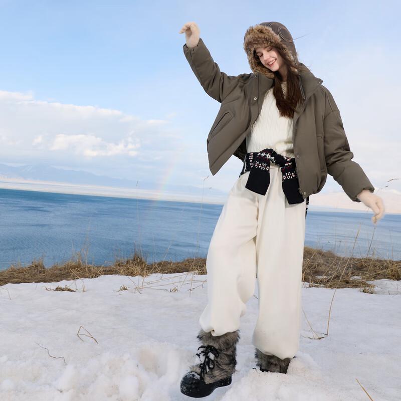 Sancai 2025 Winter Stand Collar Short Puffer Jacket