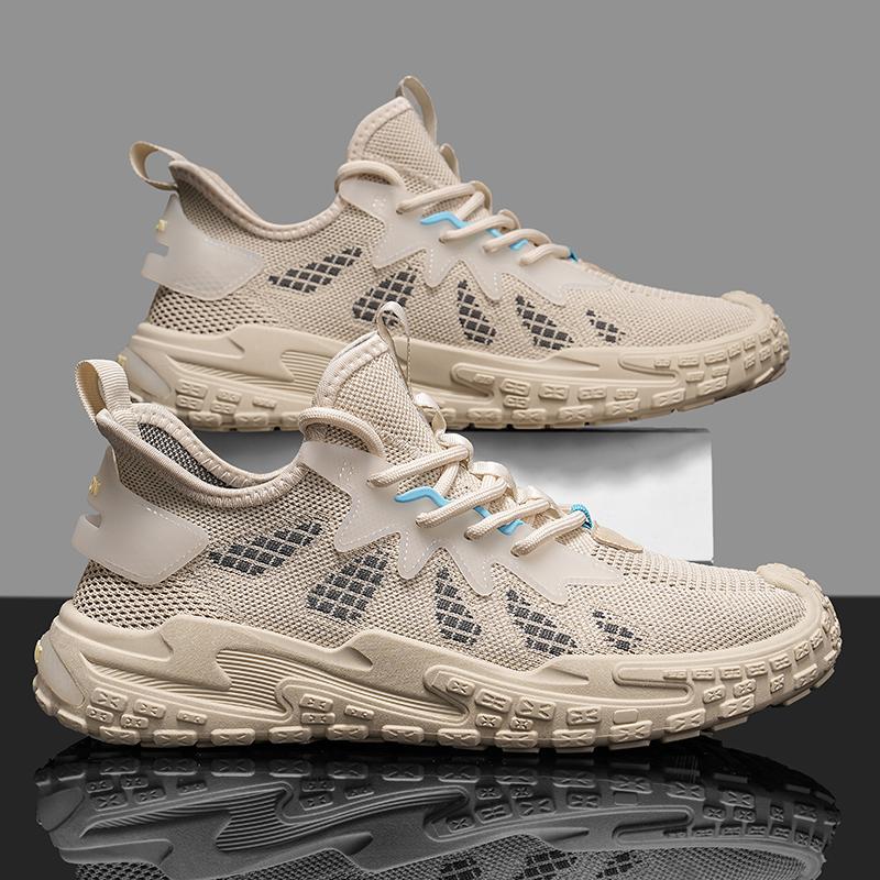 Fashion Summer New Trendy and Fashionable Outerwear Versatile Lightweight Breathable Mesh  Shoes Casual Sports Men's Shoes
