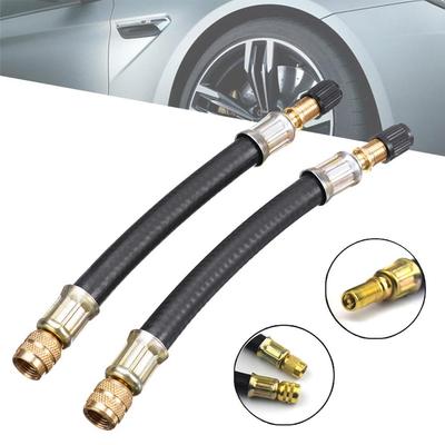 Různé opletené flexibilní hadice ventilky pneumatiky nafukovací adaptér kola prodloužení trubičky dříky ventilu hadice ventilu automobilový drát pneumatika guma St T9P8