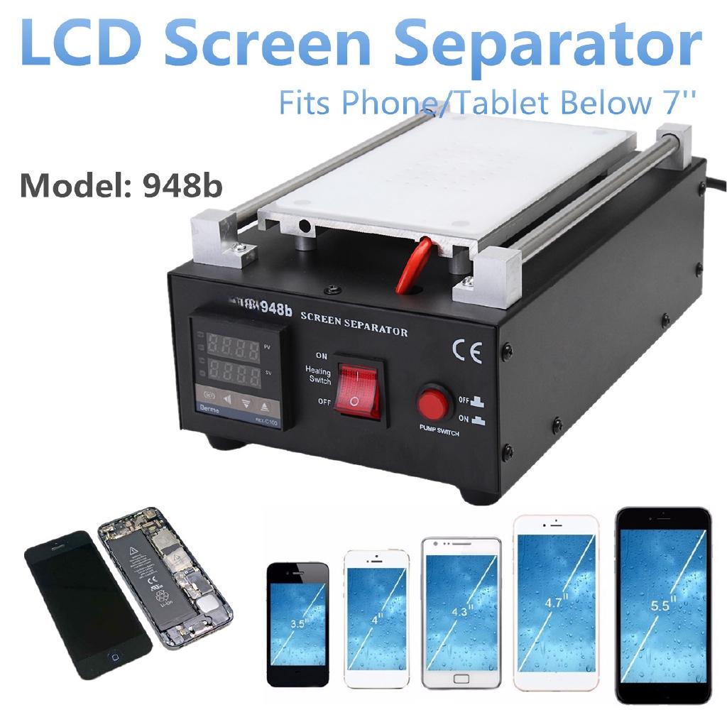 550W 7 Pompe per Vuoto Integrate Separatore Schermo LCD Riscaldamento Automatico Macchina per Riparazione Piastre di Copertura Diverse per Cellulare