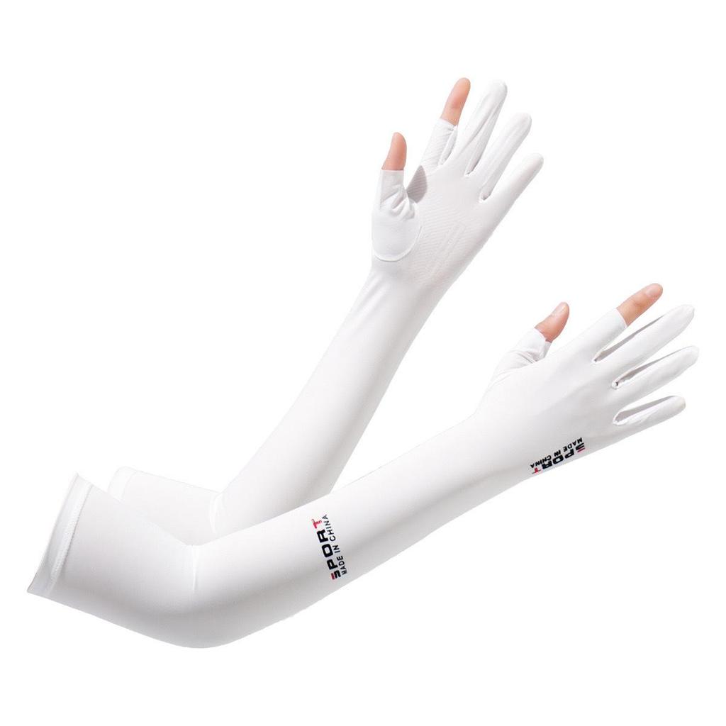 Women's Anti-UV Sun Protection Gloves - Thin, Long Ice Silk Sleeves for Summer Driving and Cycling