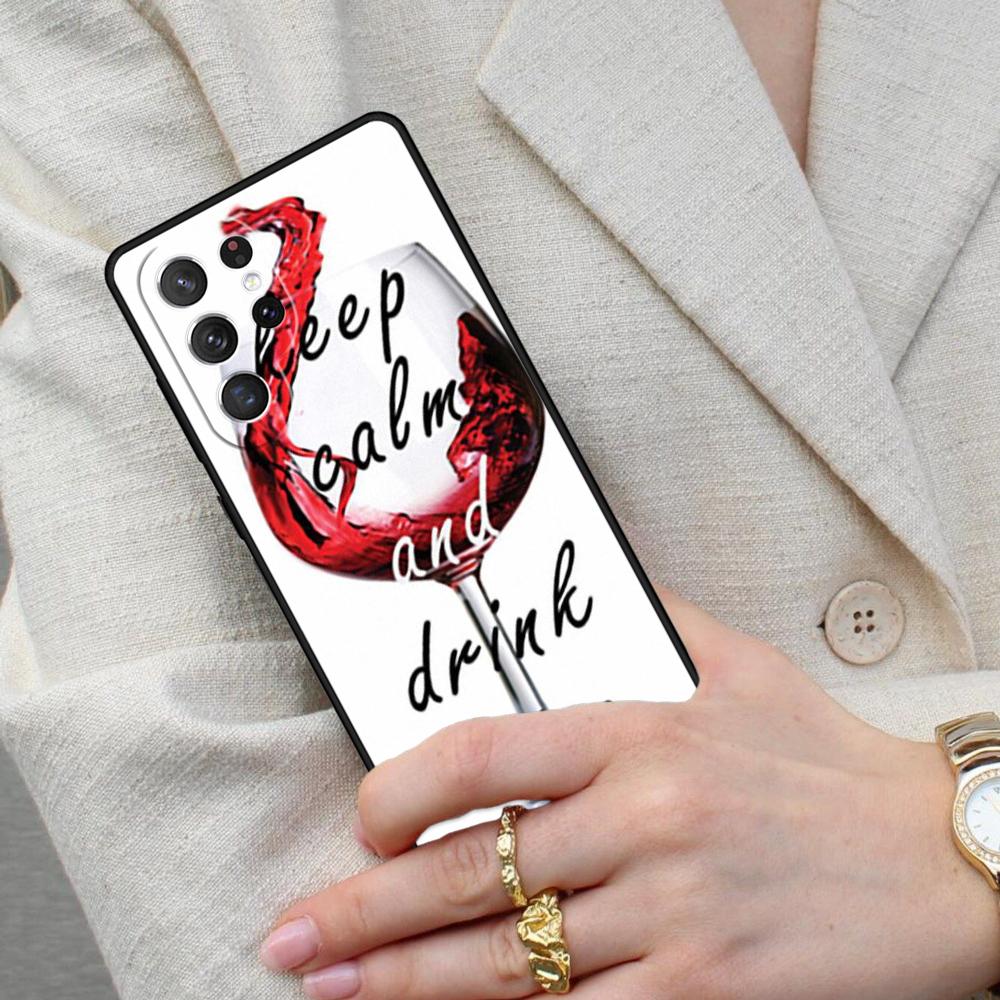 1004 Vintage Wine Pattern Cell Phone Case for Samsung Galaxy S26 Ultra S25 S24 S23 S22 S21 S20 Note10 Cover