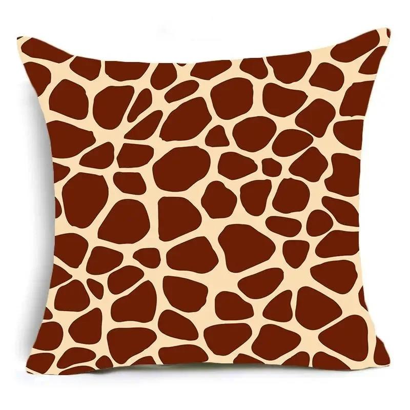 Animal Print Pillowcase, Leopard Tiger Zebra Cow Snake Cushion Cover, Home Sofa Chair Decoration Pillowcase, Home Decoration