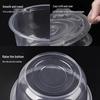 Disposable Round Plastic Takeaway Bowls with Lids