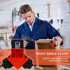 4PCS ABS Adjustable Angle Clip, 90 Degree Angle Clip,Photo Frame Clip Set, Woodworking and Restoration Tools, with T-Connection and Angle Connection