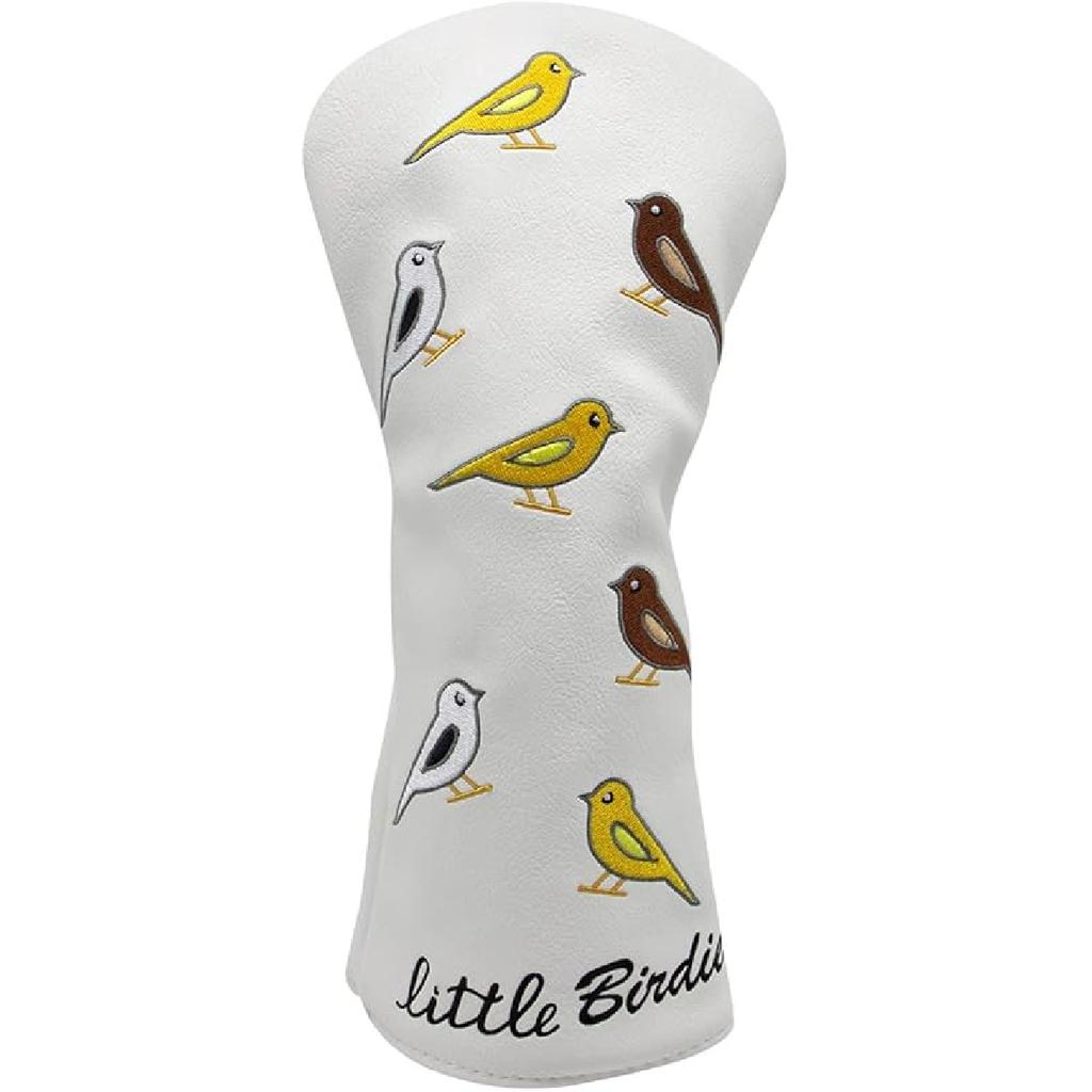 Golf Club Headcover Golf Birdie Birds Driver Fairway Wood Hybrid Wood Head Cover Golf Mallet Blade Putter Cover 3pcs 1pc for Golf Wood Club Head,