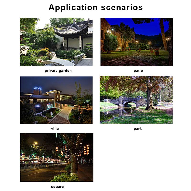 Solar Windchime Light String With 6 Star Lamp Bulbs Waterproof Colorful LED Hanging Garden Ornament For Outdoor