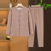 Women's Senior Warm Thermal Underwear Set with Cardigan