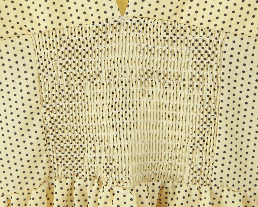 Sweet Polka Dot V-Neck Lace Mini Dress