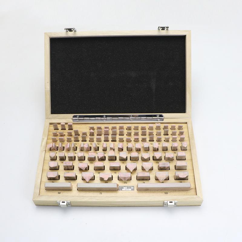 SHANHR 103Pcs/Set 1 Grade 0 Grade Inspection Block Gauge Test Caliper Blocks Measurement Instruments