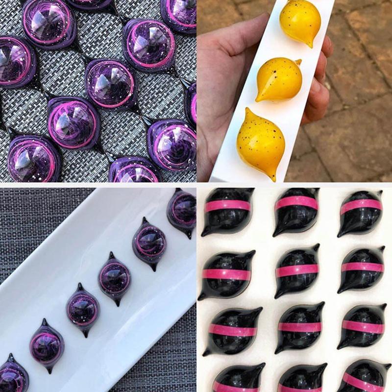 1PC Various Shape Chocolate DIY Mold Lips Pyramid Diagonal Cube Lemon Diamond Rose Football Handbag Heart Candy Tool Gadgets ZYF
