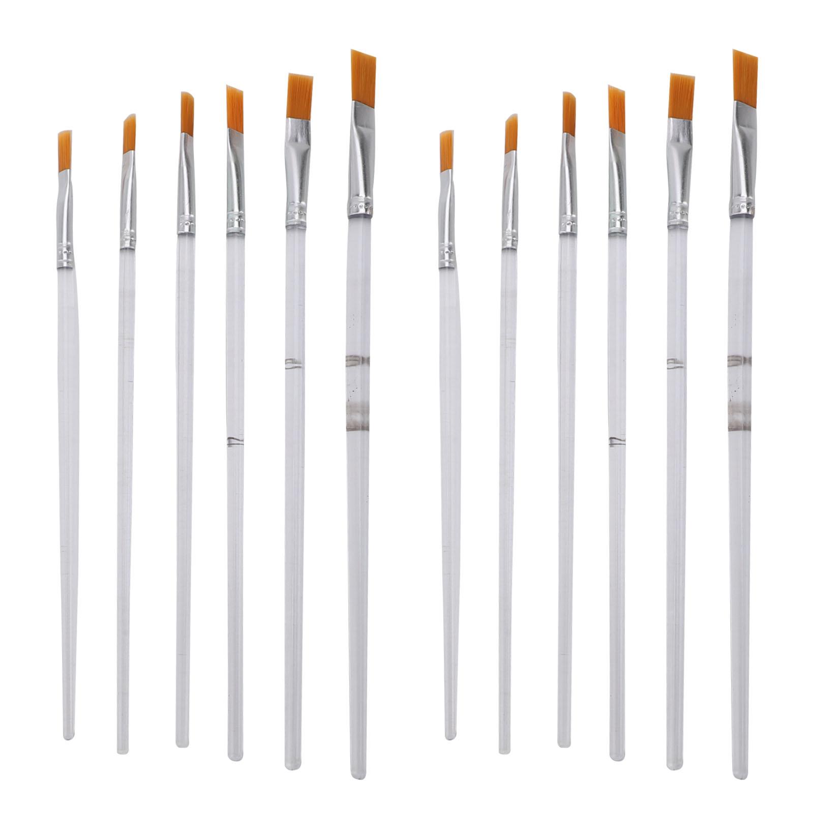 

Artist Paint Brush Set of 12 for Acrylic Pastel Painting Watercolor Brushes Nylon Bristles