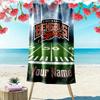 Name Custom Cincinnati Bengals Print Beach Towel, Large Soft Quick Dry Towel for Beach Camping Swimming