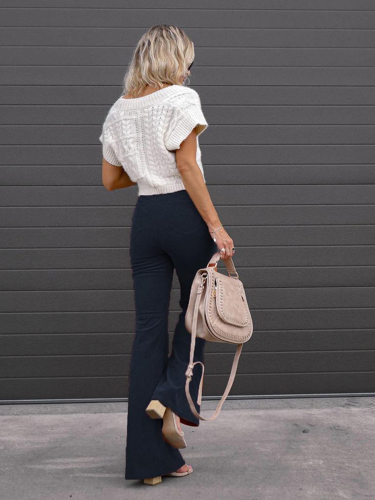 Winter New Solid Velvet Casual Fashion Personality Women's Pants Trendy Brand Casual