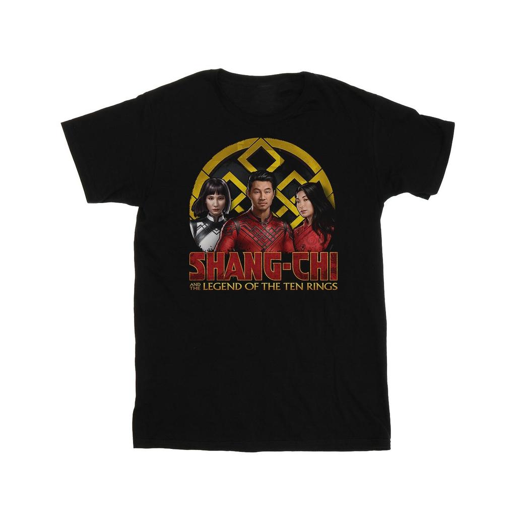 Marvel Mens Shang-Chi And The Legend Of The Ten Rings Group Logo Emblem T-Shirt