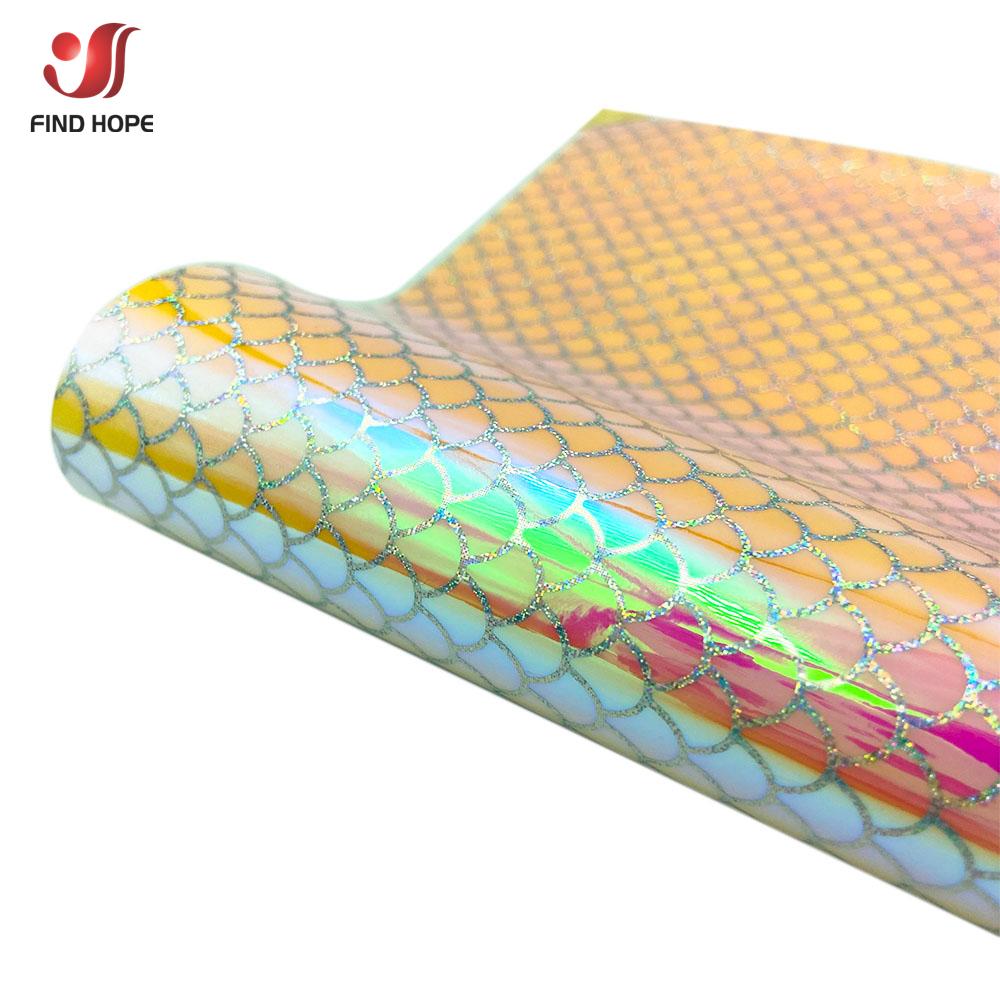 12"x39" Iridescent Gradient Glitter Adhesive Vinyl Roll Self-Adhesive HTV for Silhouette Cut Craft Cutting Home Decals Cup Decor
