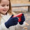 1 Paar Dehnbare Baby-Strickhandschuhe Bequemes Strickgewebe Weiche Thermische Winter-Handbekleidung Für Kinder 4+8T