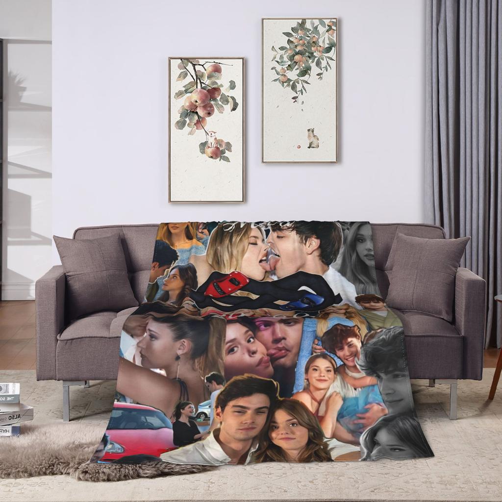 Film Culpa Mia Blankets Soft Aesthetic Plush Throw Blanket For Couch Chair Sofa Bed Travel Flannel Bedspread Bed Cover
