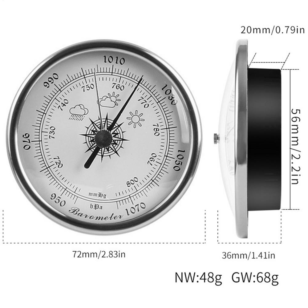 Барометр Гигрометр Термометр Набор Рыболовный Барометр 72 мм Бытовой Круглый Барометр Монитор Температуры