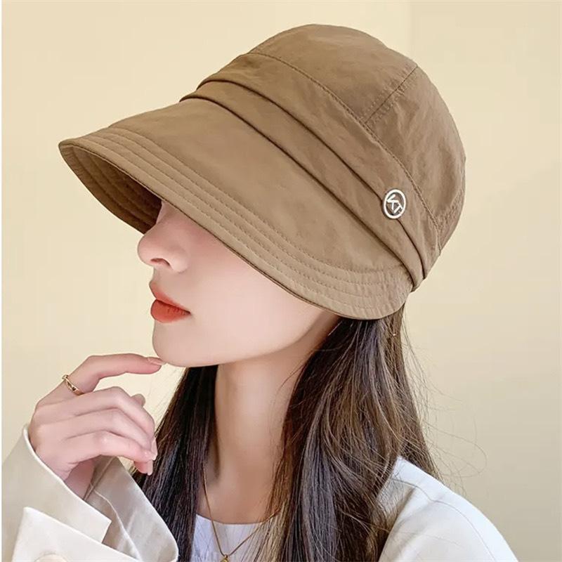 

Sunscreen hat Ruth sun hat spring summer bucket hat face small sun hat UV protection cap Adjustable