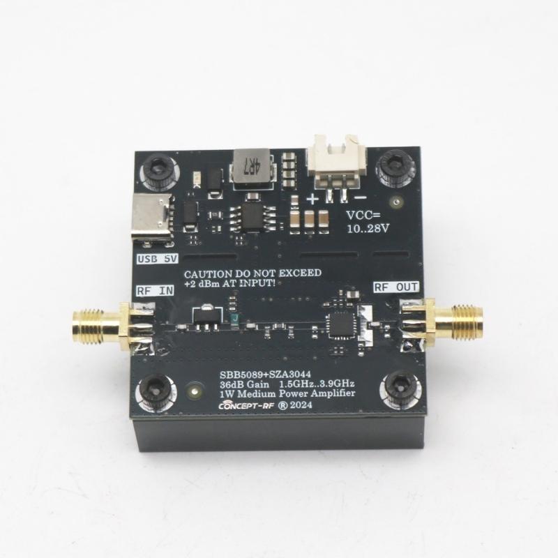 Low Noise Amplifier 36dB Gains 1.5GHz-3.9GHz Precise Transmission Power Preamplifier Module