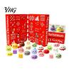 Childrens Holiday Countdown Toy Christmas Advent Calendar, 24 Day Box with Mystery Figures, TPR Material Miniatures for Collection Festive Decor