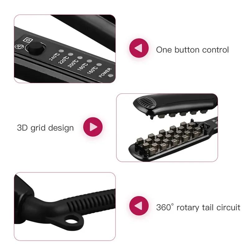 3/4 Zoll Professionelles Keramik-Haarglätter für Volumen Langanhaltendes Haarvolumen für kurzes oder dünnes Haar Einstellbare Temperatur Flauschiges Styling-Werkzeug