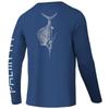 Mens UPF 50 Sun Protection Graphic Tee - Loose Fit Casual Short Sleeve Shirt Outdoor Fishing Travel