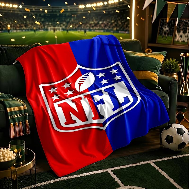 NFL Team Collection Blanket Lightweight Flannel Bedding Blanket Perfect for Travel, Camping, Living Rooms, Offices, Sofas, Fan Christmas gift