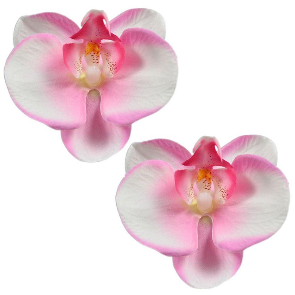 2pcs Korean Style Artificial Butterfly Orchid Decoration Flowers Orchids  Car Home Decoration