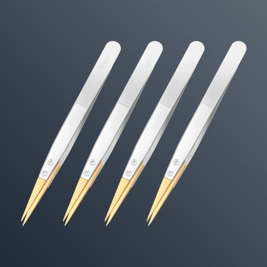 Precizní antimagnetické pinzety s ostrým hrotem. 27 Kusů Pinzety na opravu elektroniky bez poškrábání Nástroj na opravu brýlí