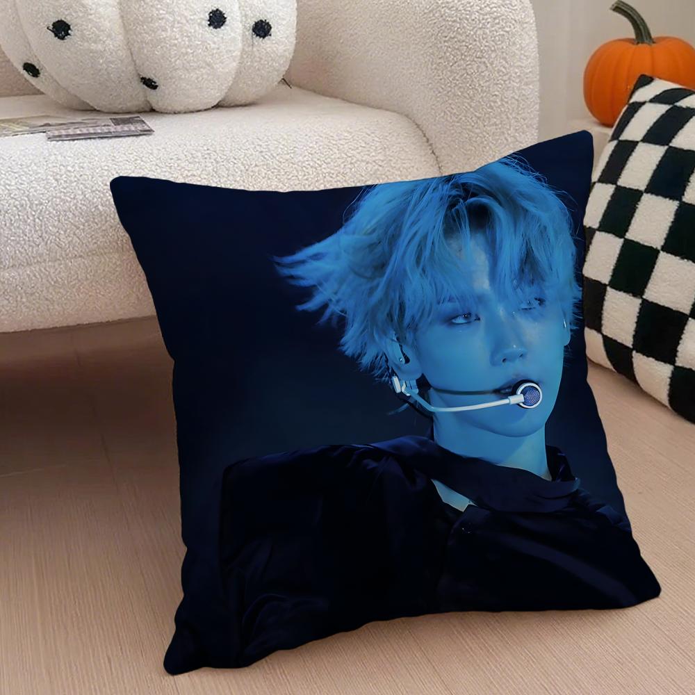 singer charming BBaekhyun Cushion Cover Throw Pillow Cover Hidden Button Durable Polyester Chair Cushion