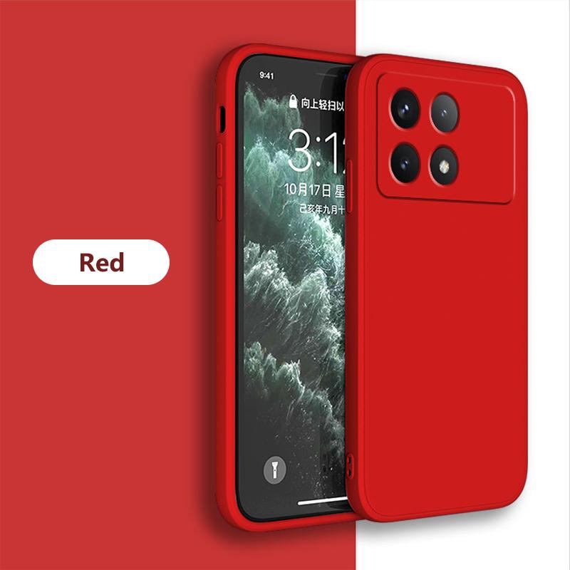 Pentru Poco X6 X 6 Pro Pocox6 Pro Carcasă pătrată din silicon lichid moale pentru Xiaomi Poco X6 X 6 Pro Pocox6 Pro 5G Carcasă de telefon
