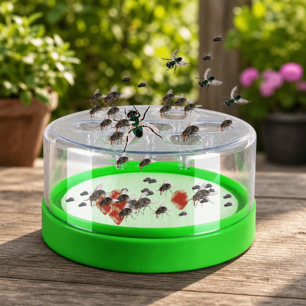 Safe Plastic Fly Trap Box 7 Holes Mosquito Killler Practical Pest Trap Device Farm