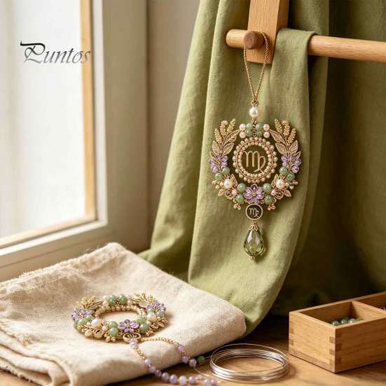 Constellation Jewelry Making Kit 12 Zodiac Beaded Ornament DIY Kit, Pendant Craft Set Unique Theme for Keychain Bag Decor, Handmade Hanging