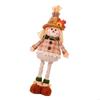 Scarecrow Retractable Doll Centerpieces for Gatherings Thanksgiving Decoration X3UC