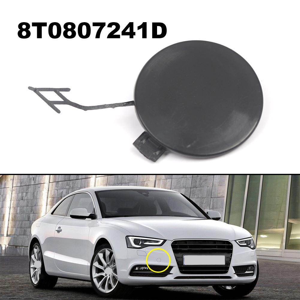 8T0807241D Front Bumper Tow Eye Cover For A5 S5 S-LINE 2013-2016 ABS Black Trailer Cover Replacement Exterior Accessories