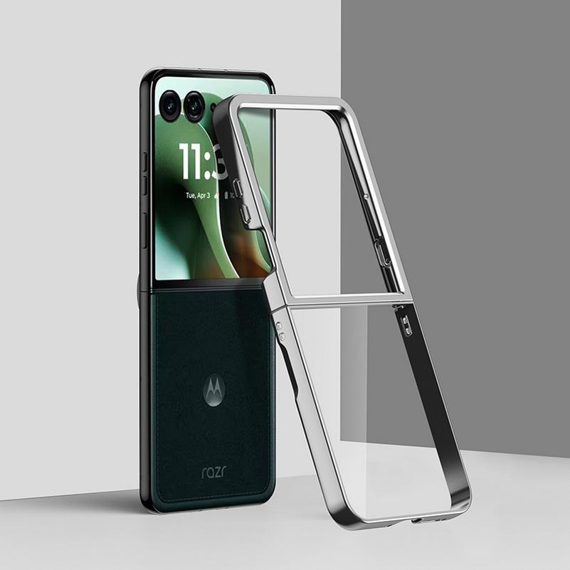 For Motorola Razr 70 Ultra Ultra Thin Electroplated Transparent Case For MOTO Razr Ultra 2026 Razr Plus Hard PC Shockproof Cover