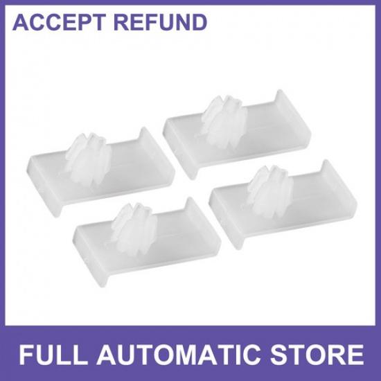 

FOOUR Glass Channel Retainer Clips 5mm Hole White Universal
