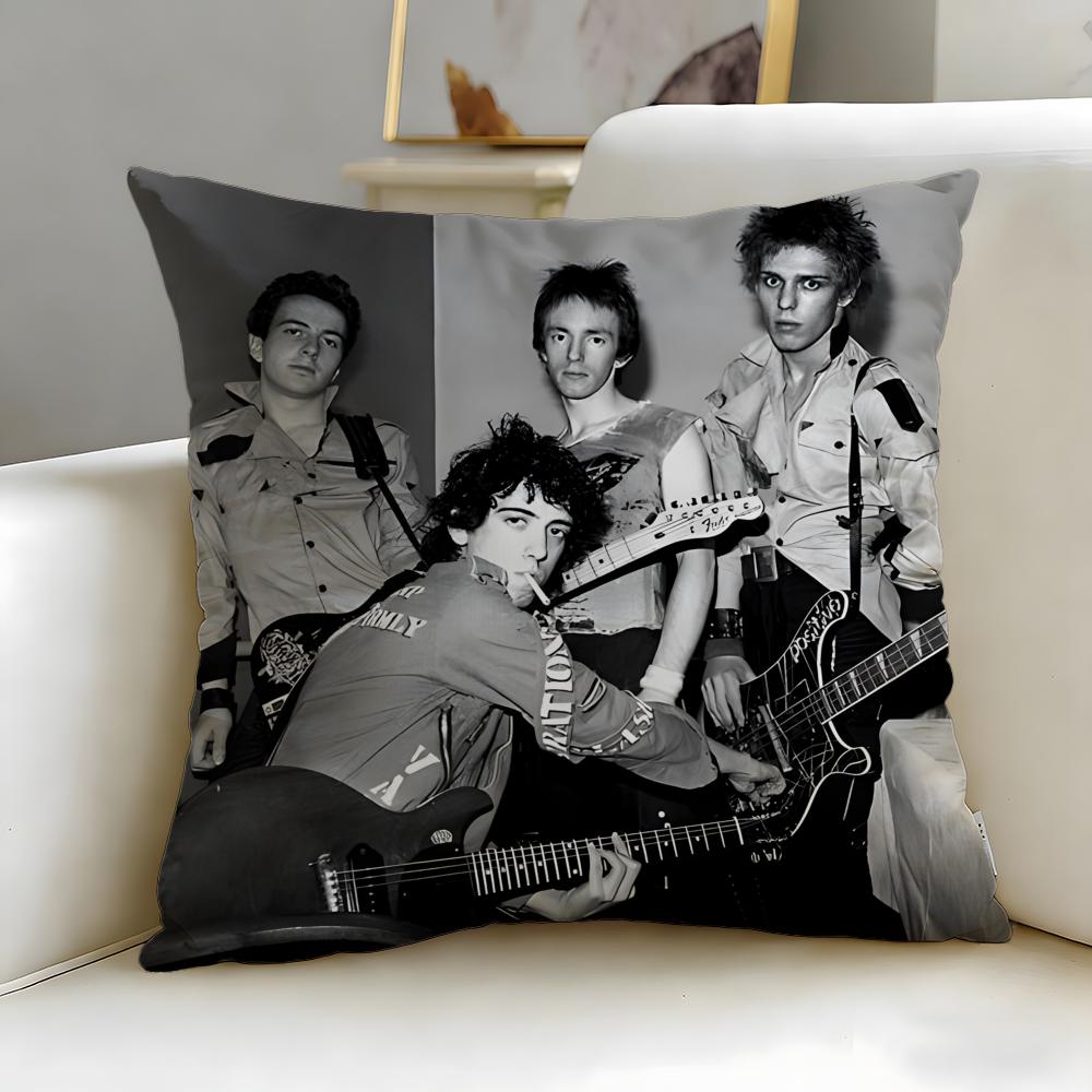 classic band The Clash Cushion Cover Soft  EasyWash Pillow Case  Versatile for Couch Bed Travel and Office